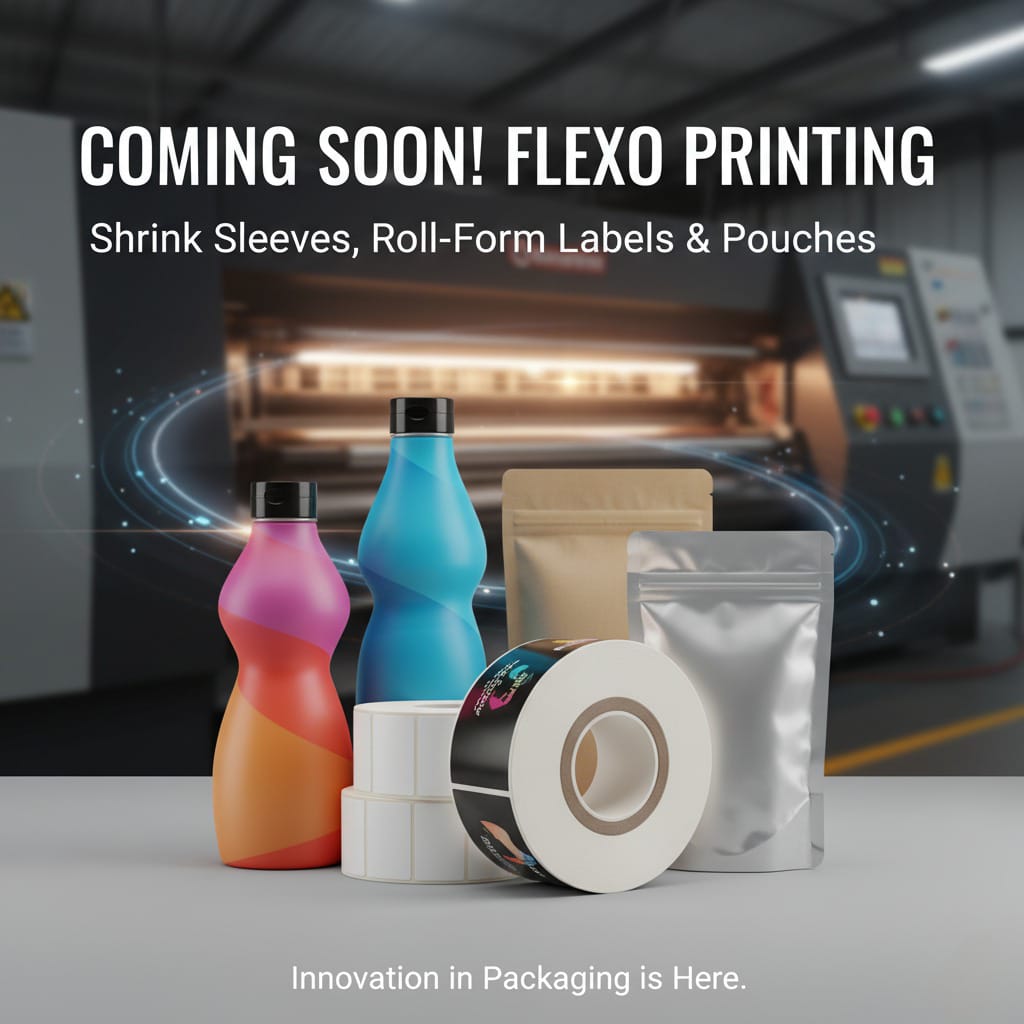 Full-color shrink sleeve printing for bottles and jars by Kakatiya Printers Hyderabad.