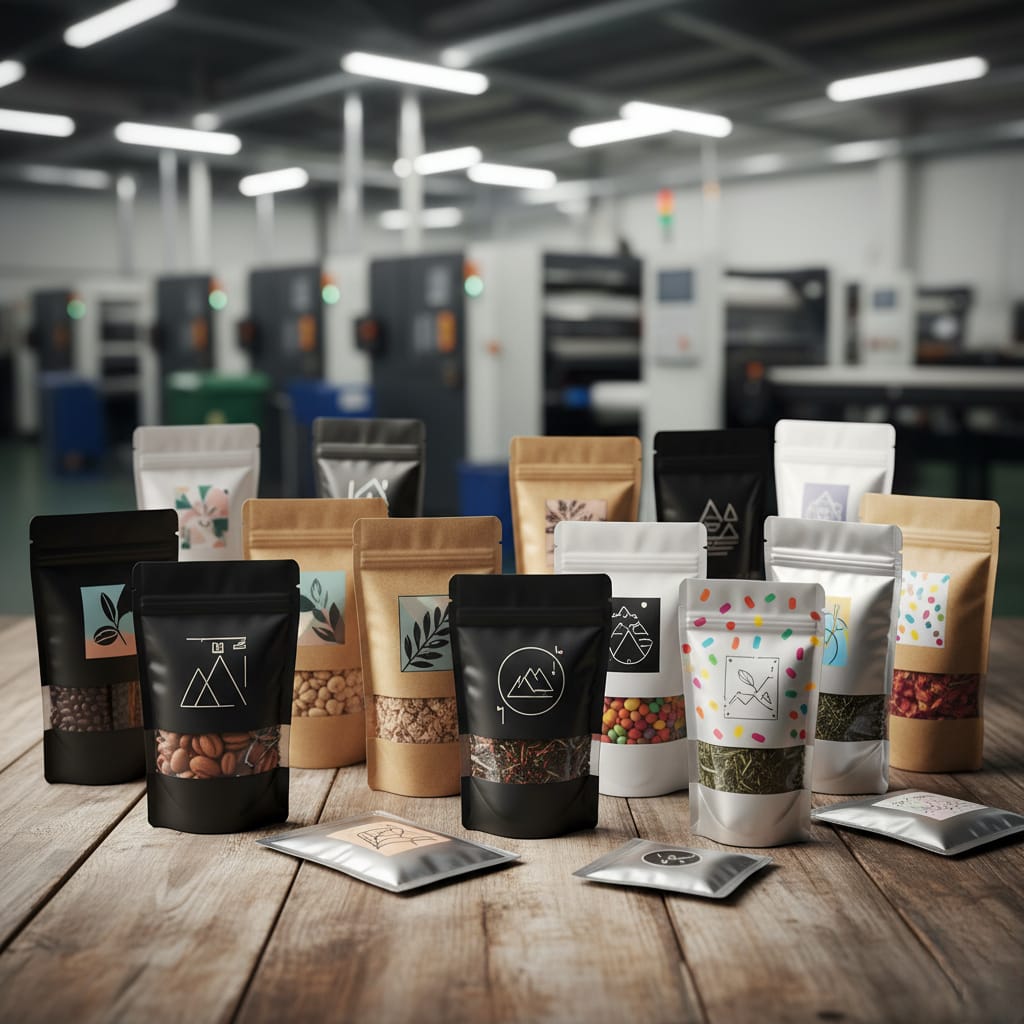 Flat Bottom Pouches | Premium Packaging by Kakatiya Printers